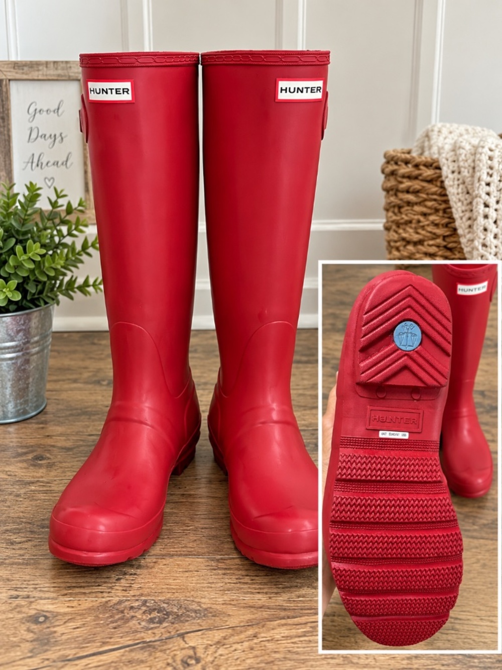 Hunter size 9 women’s rain boots